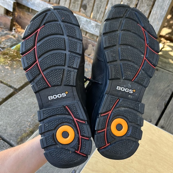 Bogs Men’s Bedrock II 6” Composite Toe Waterproof Black Leather Work Boot Sz 8 - Picture 10 of 16